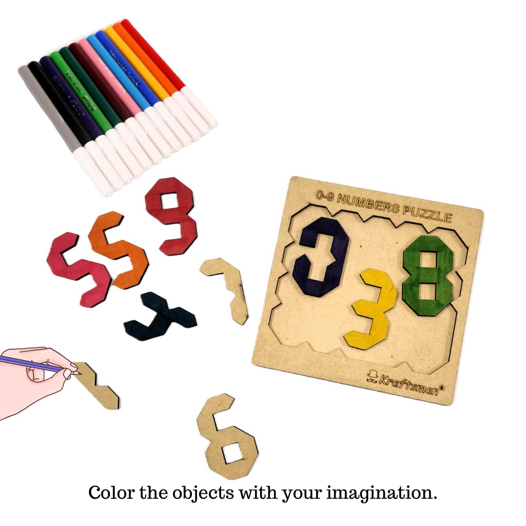 Kraftsman 0-9 Digital Number Puzzle: Learn and Create