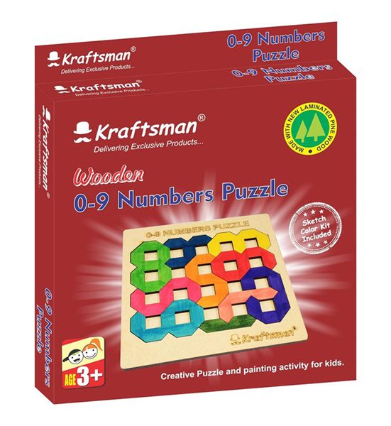 Kraftsman 0-9 Digital Number Puzzle: Learn and Create