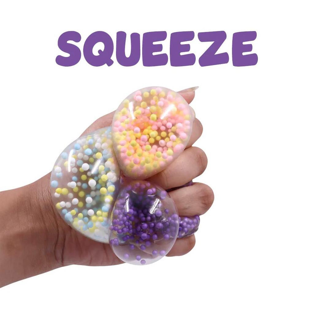 Scoobies Foamazing Balls – 3 Squishy + 1 Fuzzy Spiky Sensory Ball (Set of 4) Soft, Squishy, Non-Toxic Fidget & Stress Relief Toy for Kids 3+
