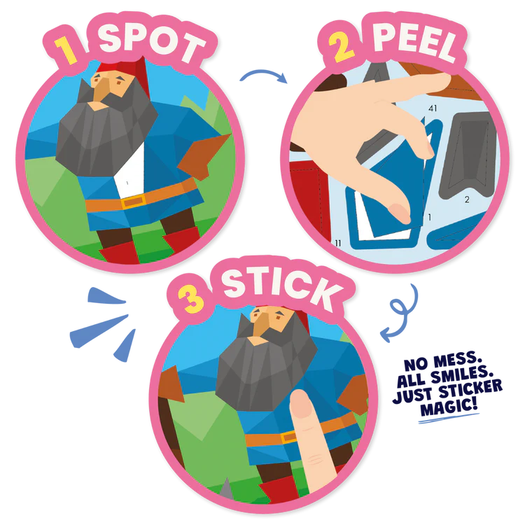 Sticker by Number: Fairy Tales