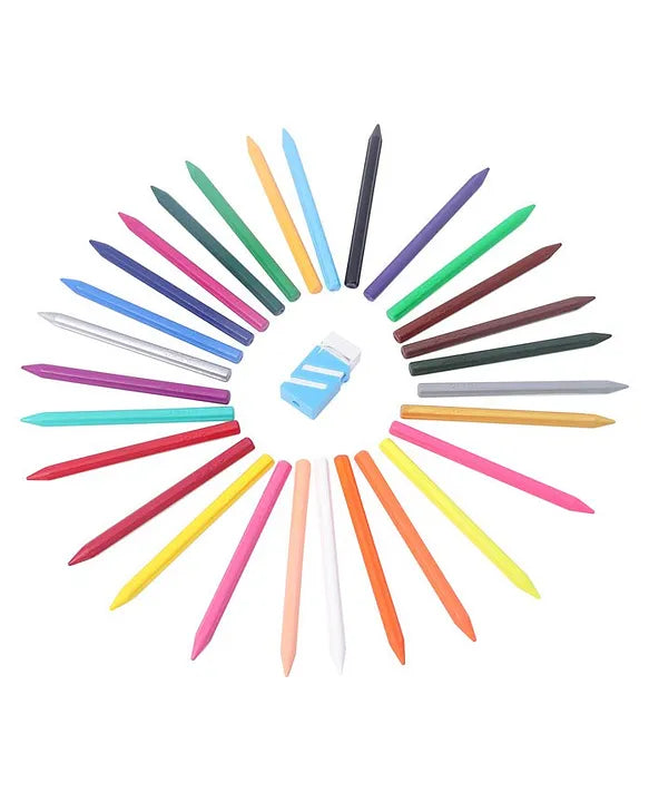 Doms Plastic Crayons Multicolour | 28 Shades
