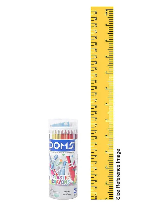 Doms Plastic Crayons Multicolour | 28 Shades