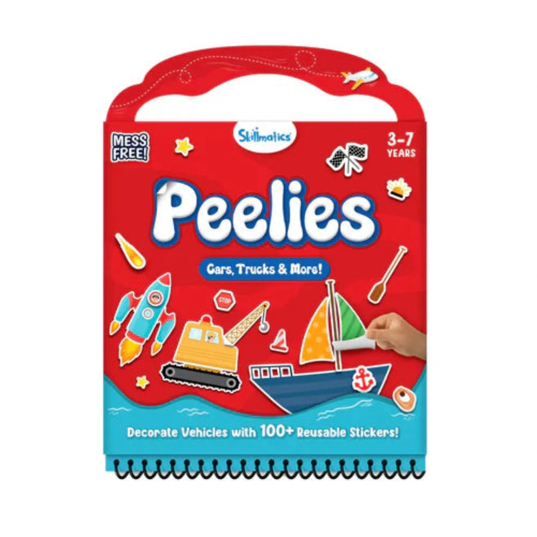 Peelies: Cars, Trucks & More! | Reusable Sticker Activity Book (ages 3-7)
