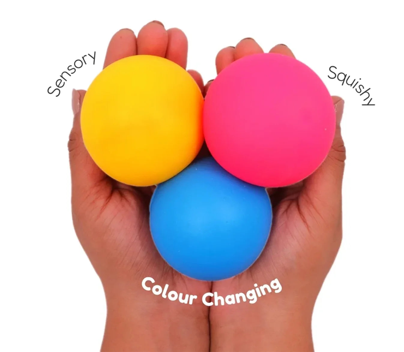 Tint Twirlers: Color-Changing Fidget Balls Set of 3 Balls | Stress Relief Balls| Perfect Party Favors