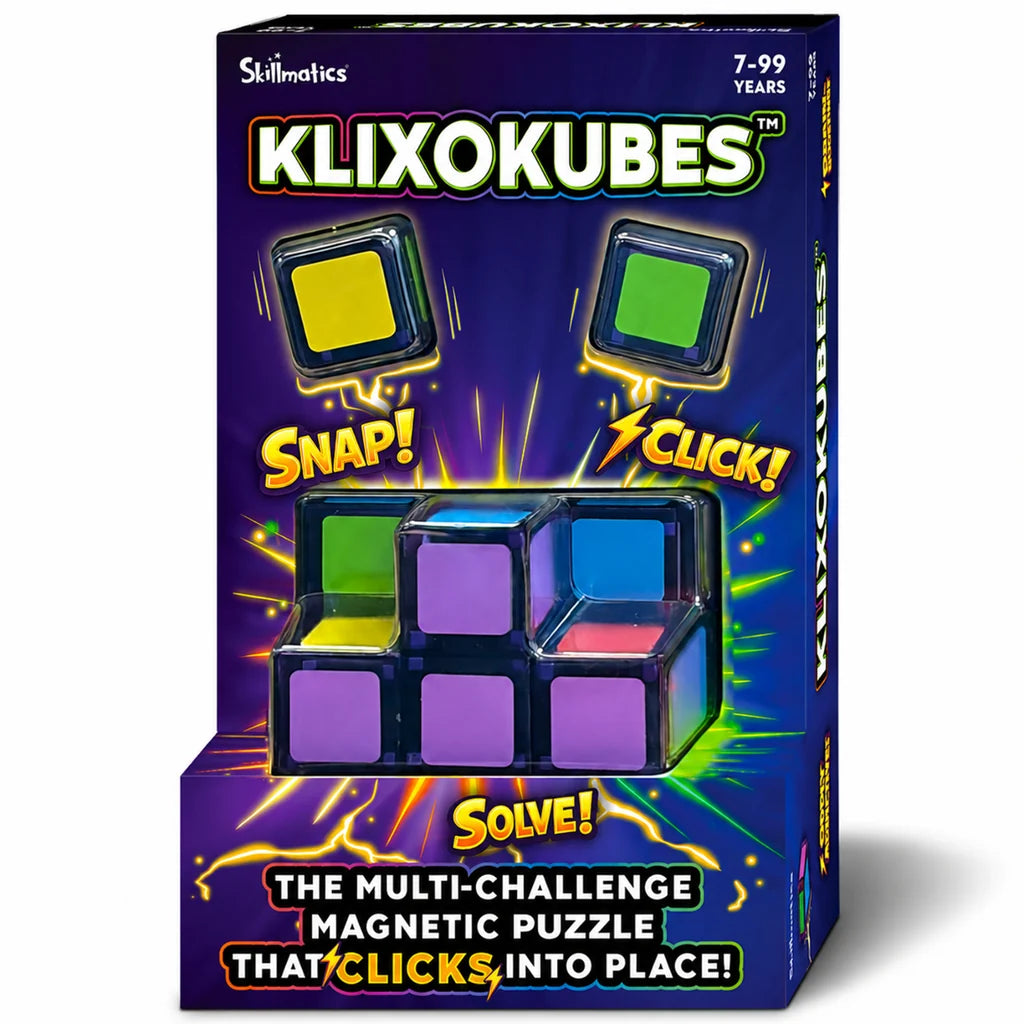 Klixokubes™ | 3D Magnetic Brain Teaser Puzzle (ages 7+)