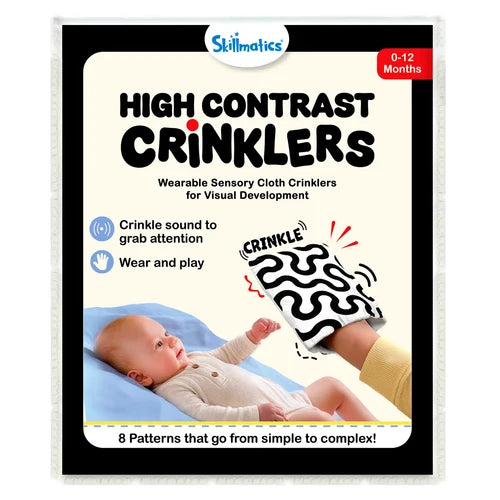High Contrast Crinklers | Sensory Crinkle Toy for Babies (0-12 months)