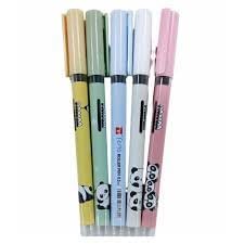 Figo Fomo Panda Liquid Roller Pen | Blue Ink Pack of 10 Pens