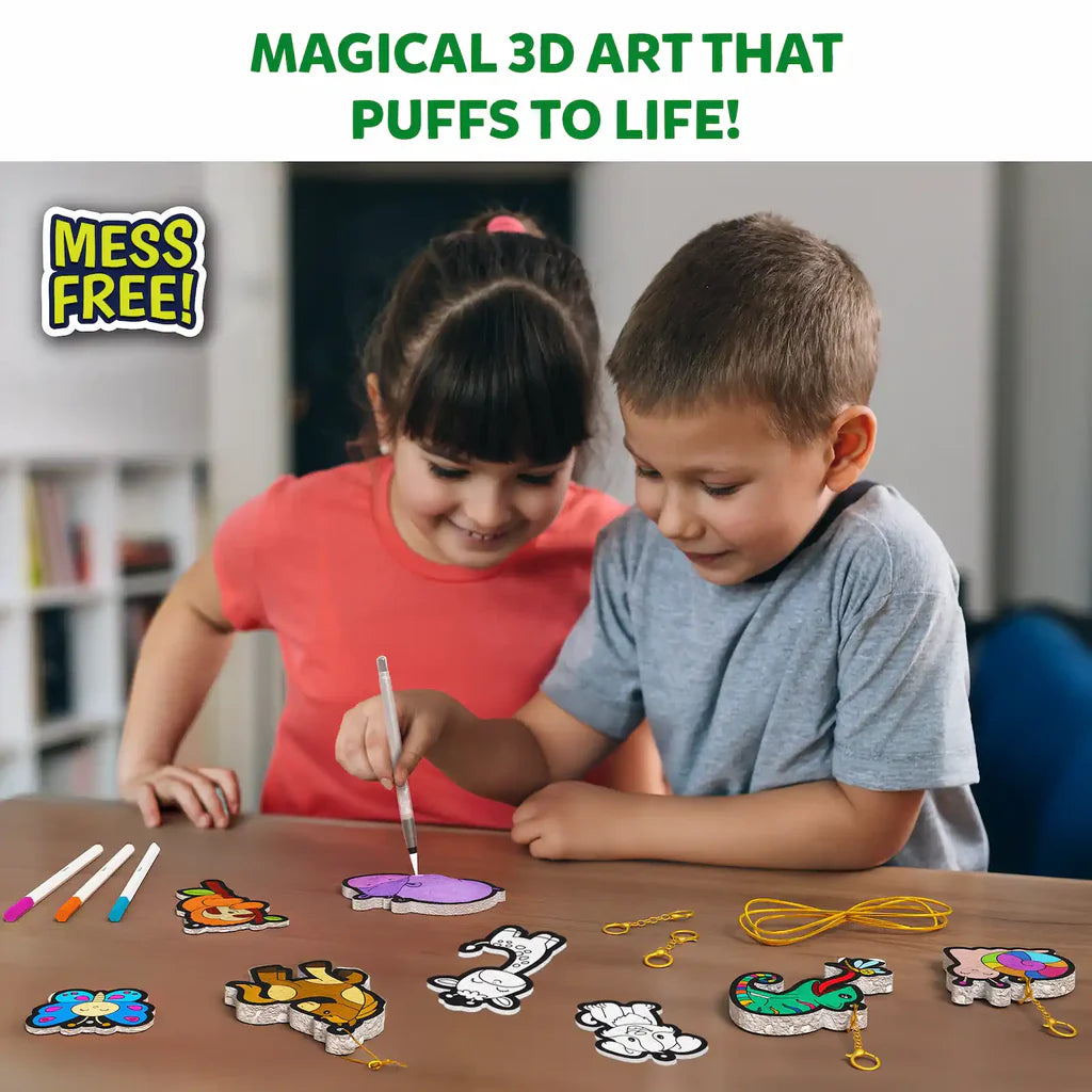 Aqua Puffs: Animal Friends | 3D Art Kit (ages 4-10)