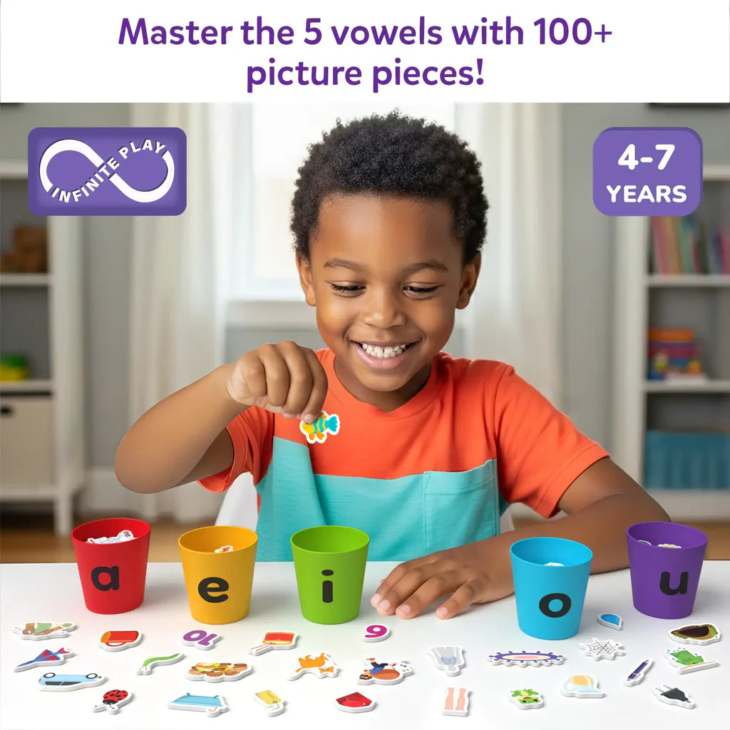 Phonics Sorter | Vowel Sorting & Early Reading Activity for Kids (ages 4-7)
