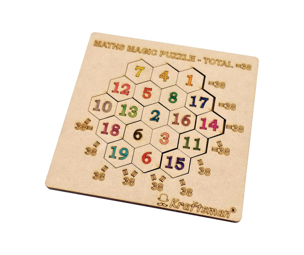 Kraftsman 38 Maths Magic Puzzle | Summing Up the Fun | Color Your Puzzle