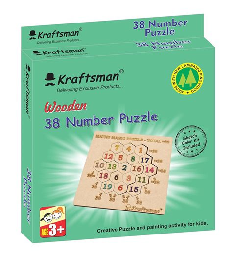 Kraftsman 38 Maths Magic Puzzle | Summing Up the Fun | Color Your Puzzle