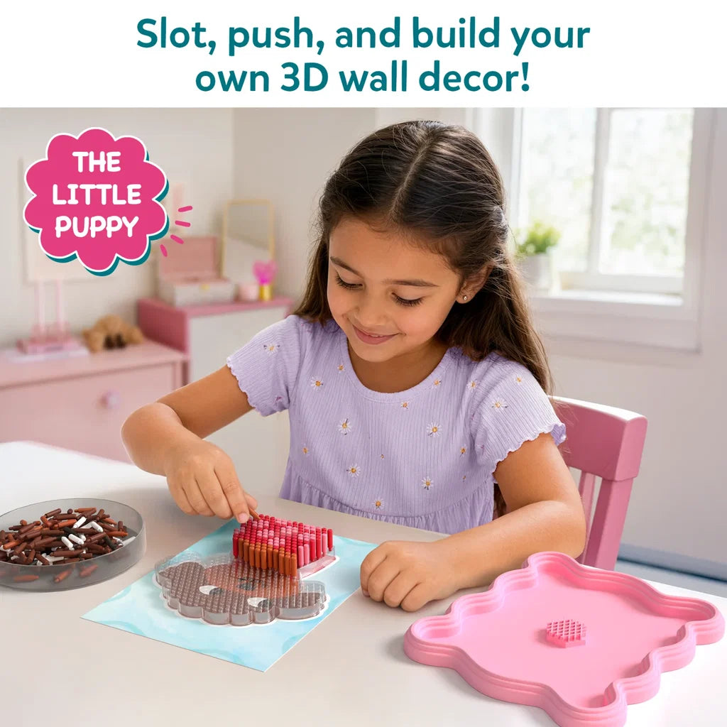 Stixels: Puppy Wall Decor | DIY 3D Pixel Art Kit (ages 7+)