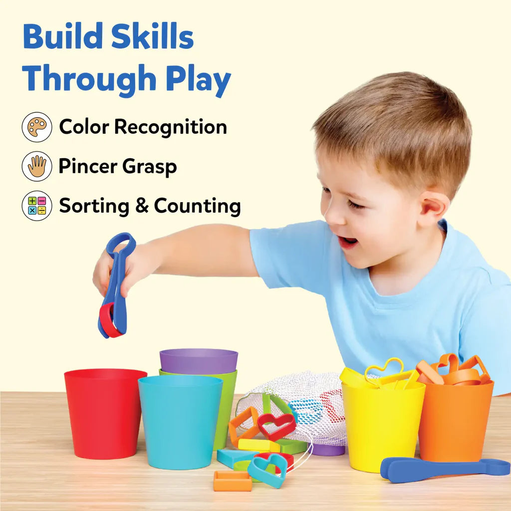 Silicone Rainbow Sorting | Sorting, Counting & Sequencing Toy (ages 3-6)