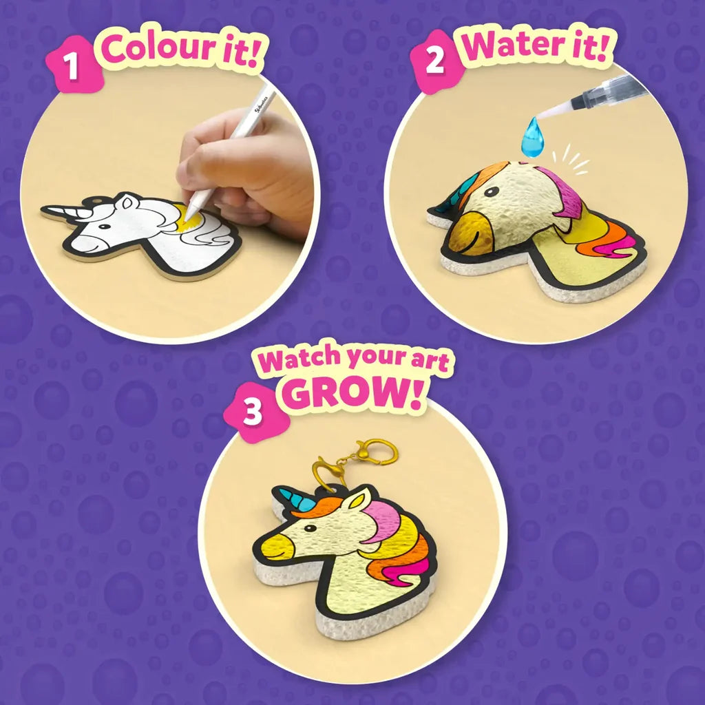 Aqua Puffs: Princesses & Unicorns | 3D Art Kit | Gifts for Girls Ages 4-10