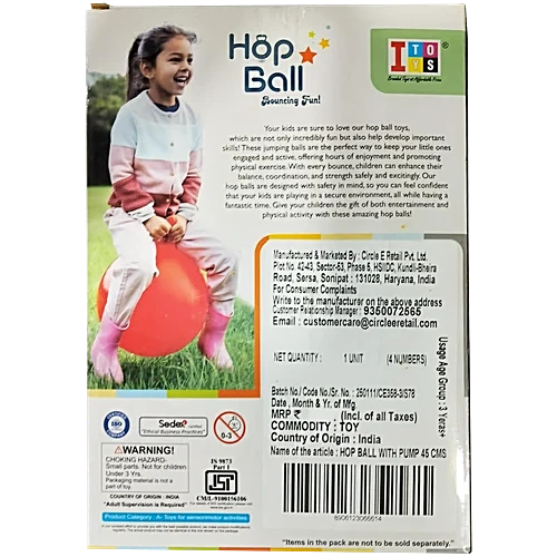 Hop Ball - With Pump, 3+ Years