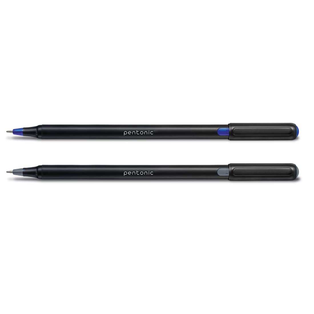 Pentonic Ball Point Pen Blister Pack | Black & Blue Ink | Set of 10 Pens