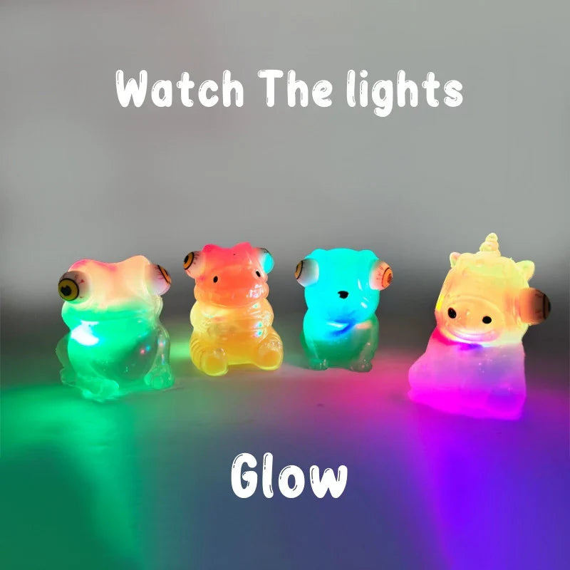 Stick-i-dgets (Purple) Color-Changing Squishy Toy that glows and pops!