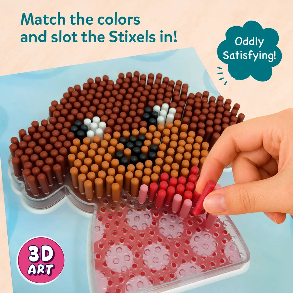 Stixels: Puppy Wall Decor | DIY 3D Pixel Art Kit (ages 7+)