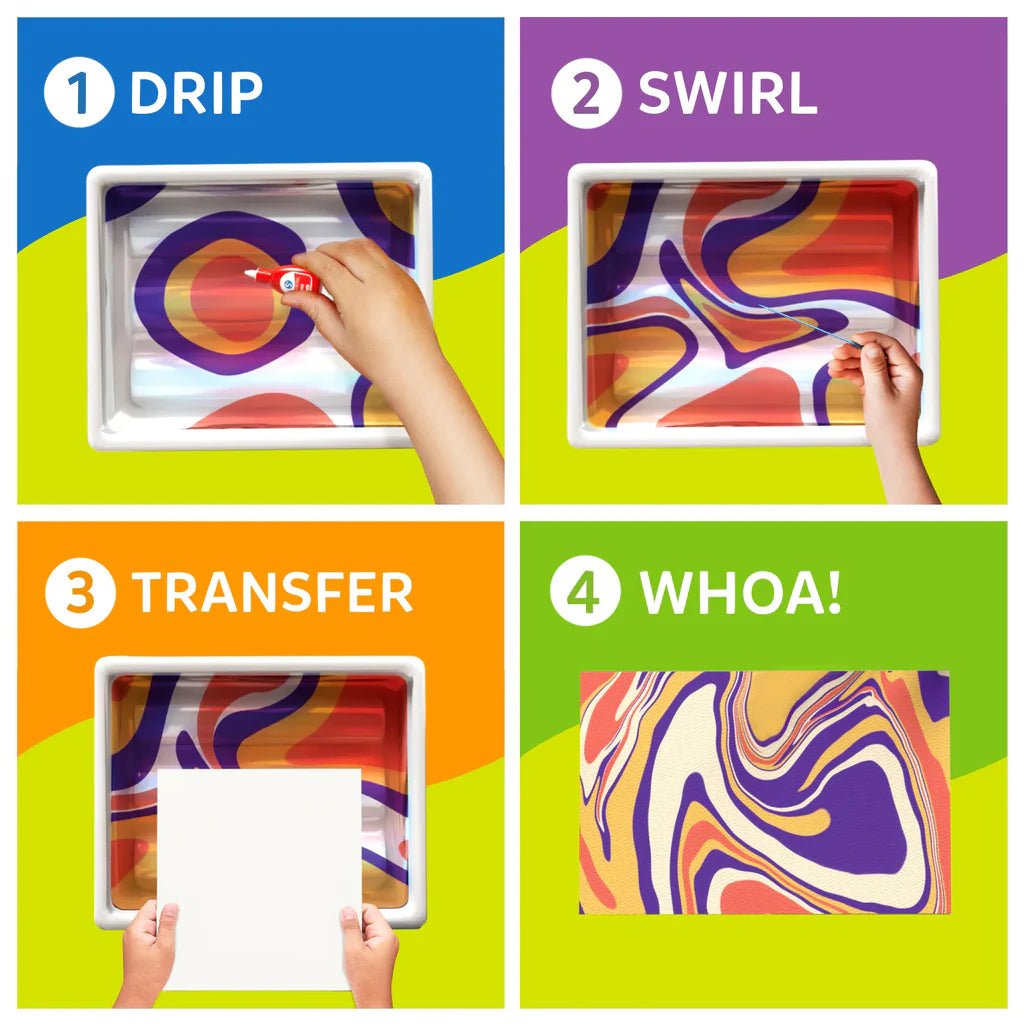 Marbling Magic Paint Kit | Water Marbling Kit (ages 6-12)