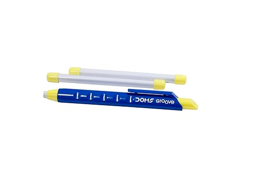Doms Groove Retractable Eraser | Pack of 10 Retractable Erasers
