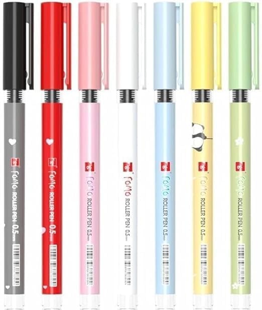 Figo Fomo Panda Liquid Roller Pen | Blue Ink Pack of 10 Pens