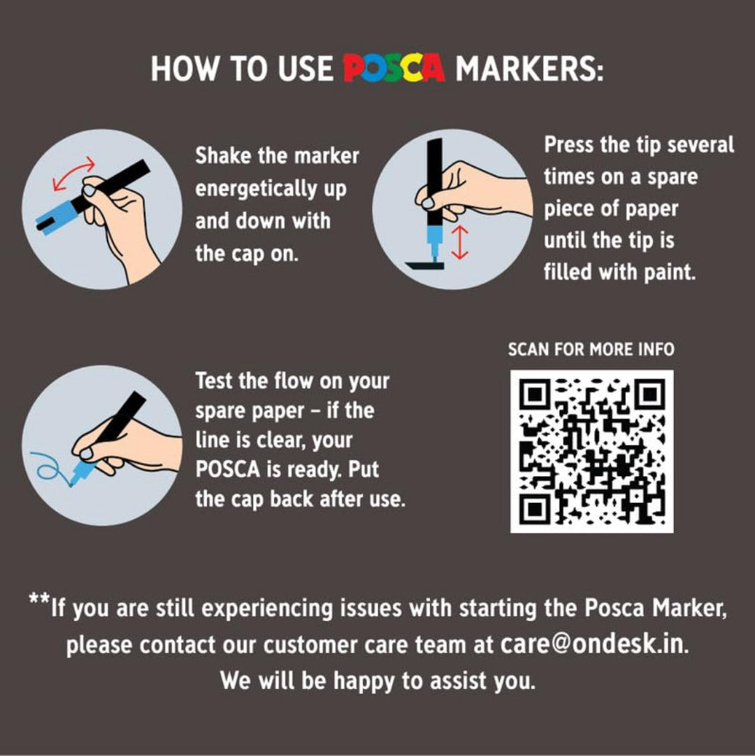 POSCA Marker Pens | 8 Shades