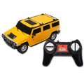 Rechargable Remote Control Car for Kids - Hummer H2 - Full Function R/C - 1:24 Scale | Yellow