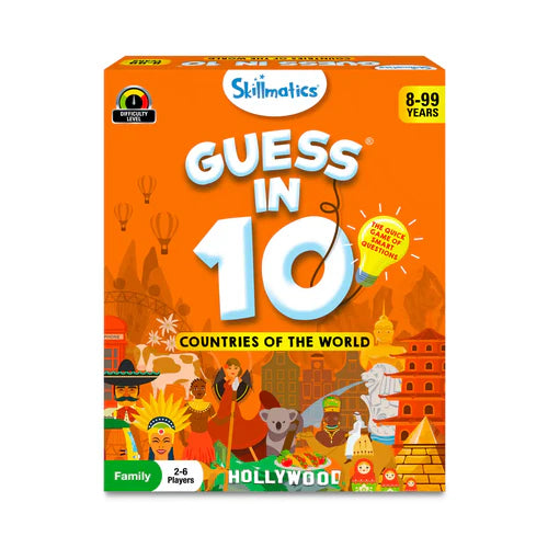 Guess in 10: Countries Of The World | Trivia Card Game (ages 8+)