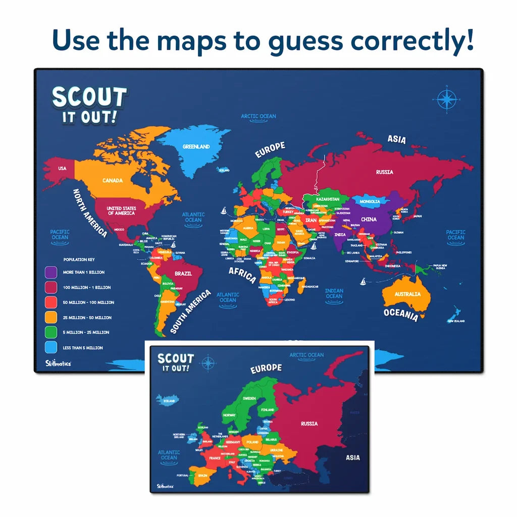 Scout it Out: Countries of The World | Trivia Board Game (ages 7+)