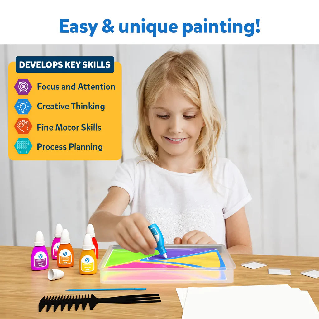 Marbling Magic Paint Kit | Water Marbling Kit (ages 6-12)