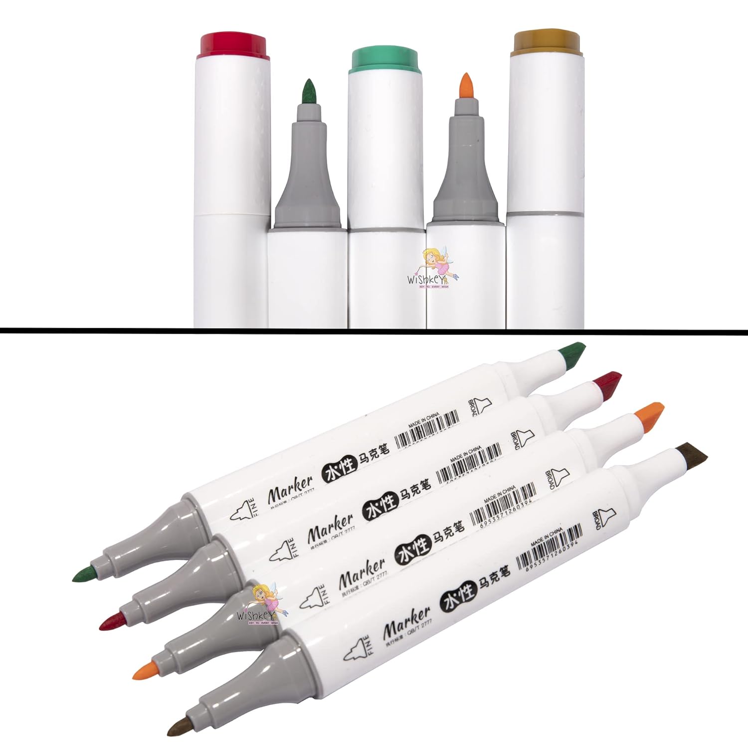 Dual Tip Art Marker Pens | 24 Shades