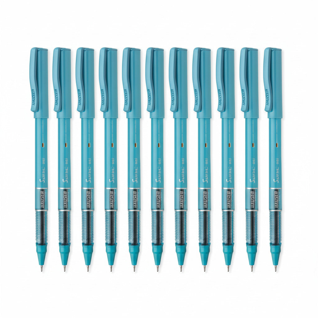 Hauser Sonic X Gel Pen | Pack of 10 | Blue Ink