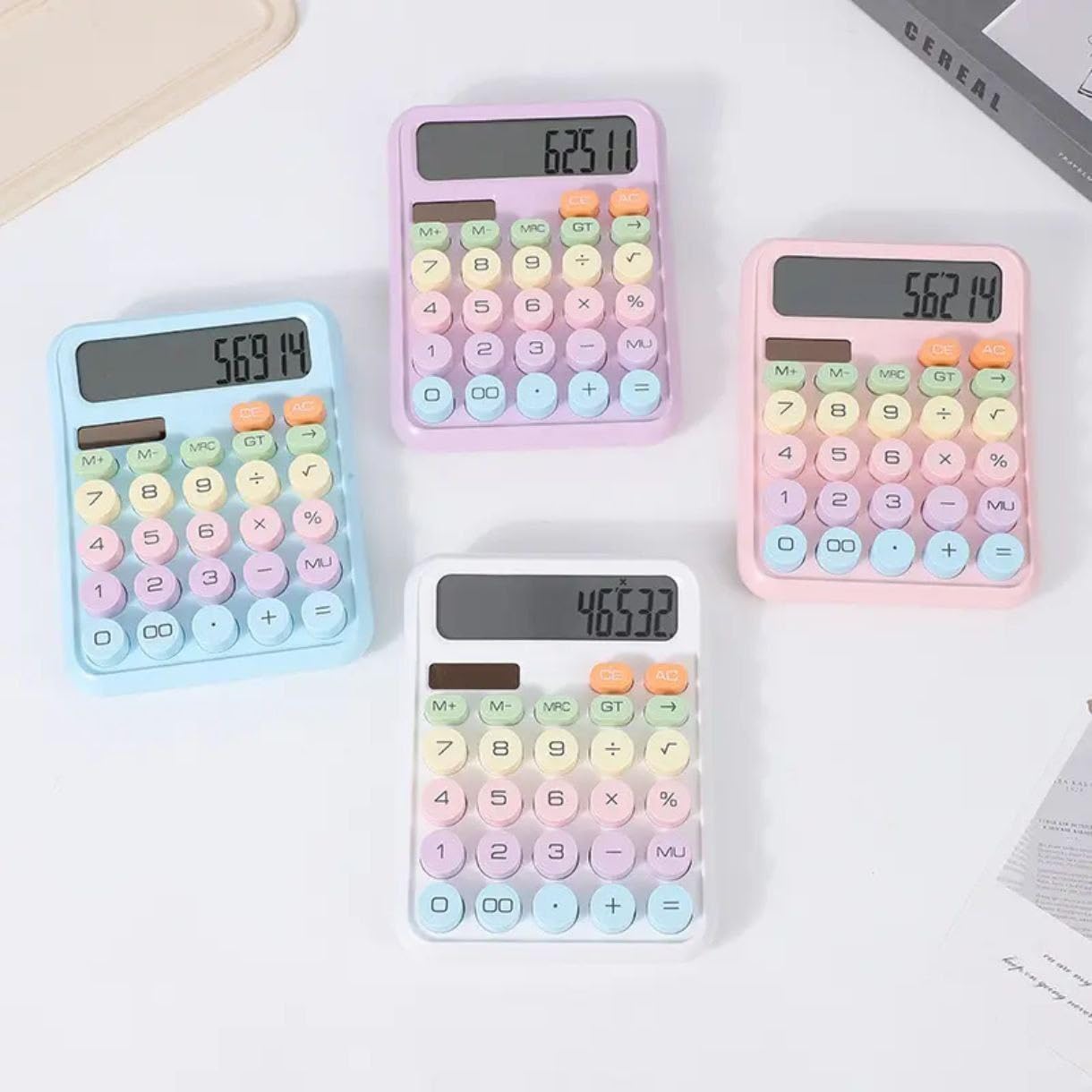 Candy Keys Calculator 12 Digits | Pink Colour