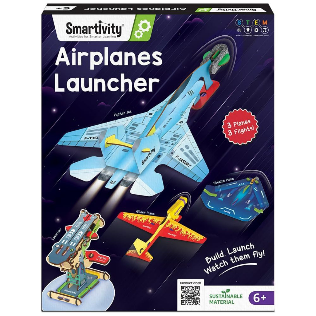 Smartivity 3 in 1 Aeroplanes Launcher Toy for Kids Age 6+