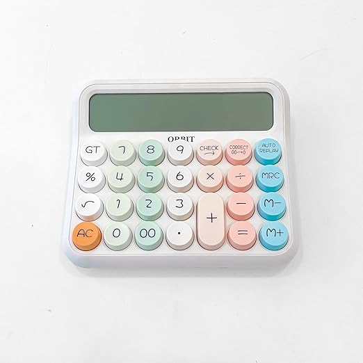 Colorful Candy Calculator | 12 Digit Large LCD Display