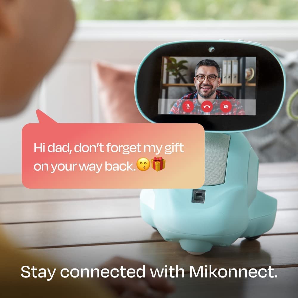 Miko 3: AI-Powered Smart Robot for Kids Age 5+ |Interactive Robot with Learning apps & Unlimited Games | Blue