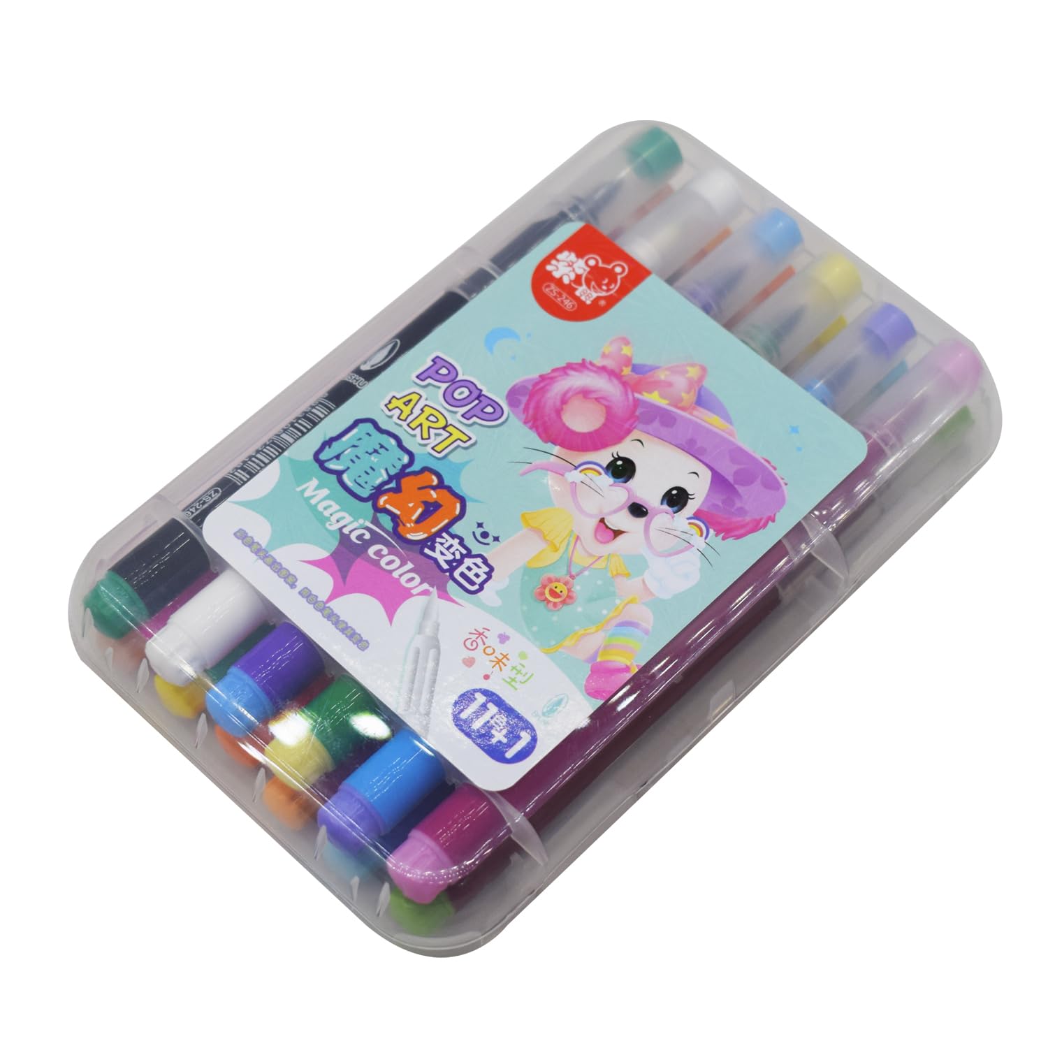 Magic Color Changing Pens for Kids 11+1 Scented Colored Pens with Brush Tip