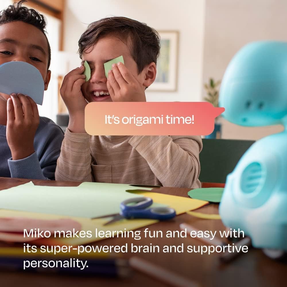 Miko 3: AI-Powered Smart Robot for Kids Age 5+ |Interactive Robot with Learning apps & Unlimited Games | Blue