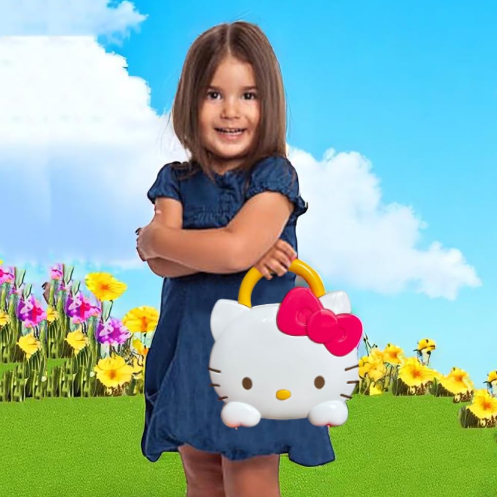 Hello Kitty Kitchen Case Set | Portable Pretend Play Kitchen with Food & Utensils