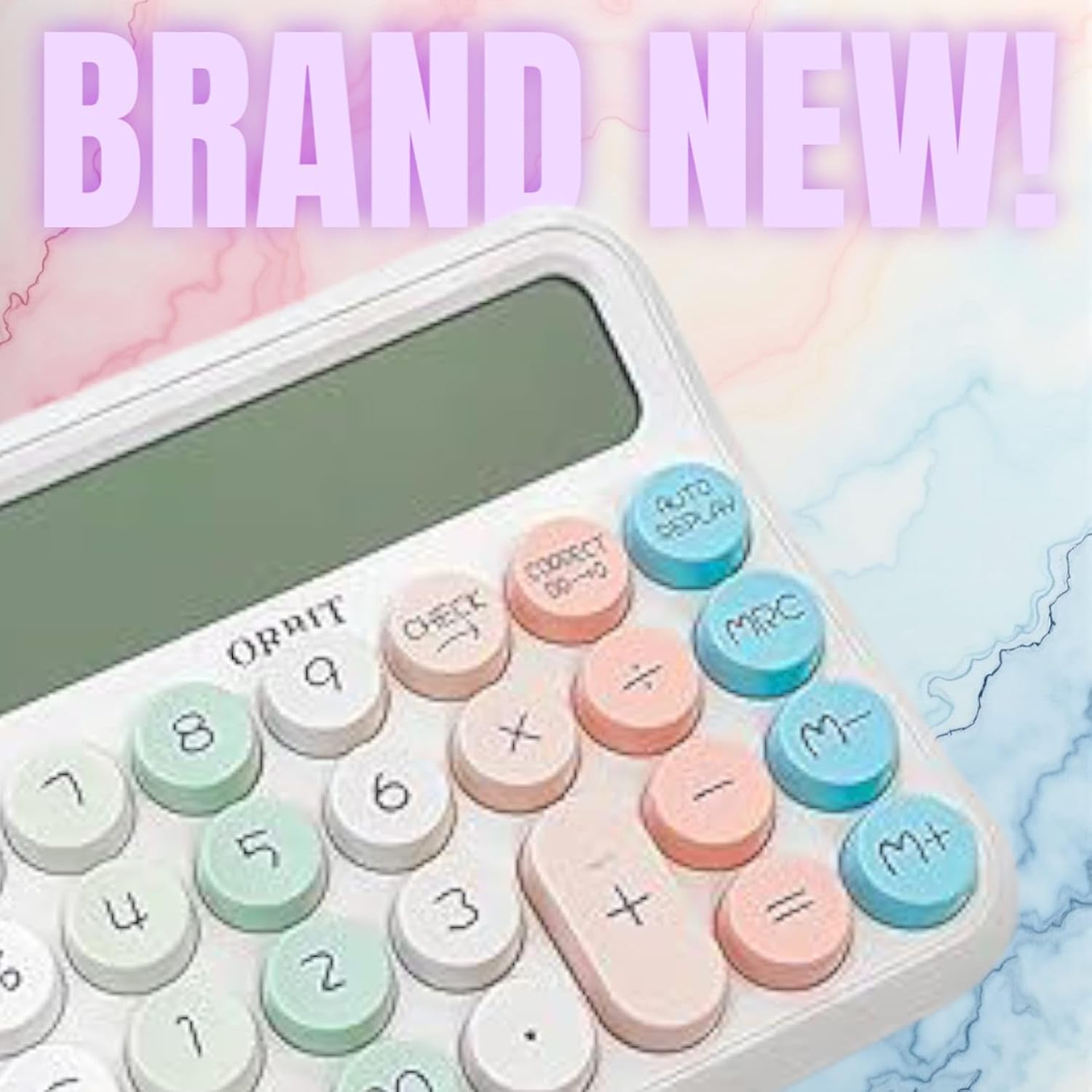 Colorful Candy Calculator | 12 Digit Large LCD Display