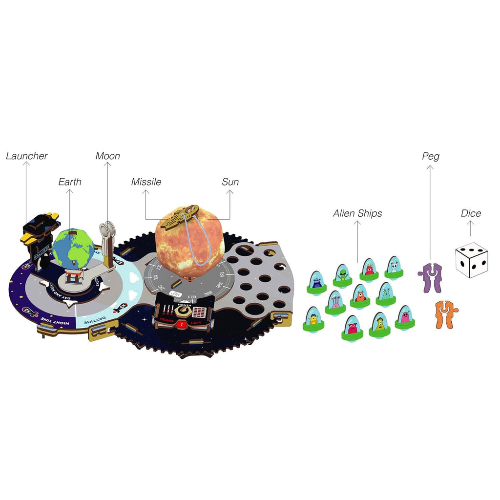Smartivity Earth-Sun-Moon Space Toy for Kids 8+ | Interactive 3D Model Kit