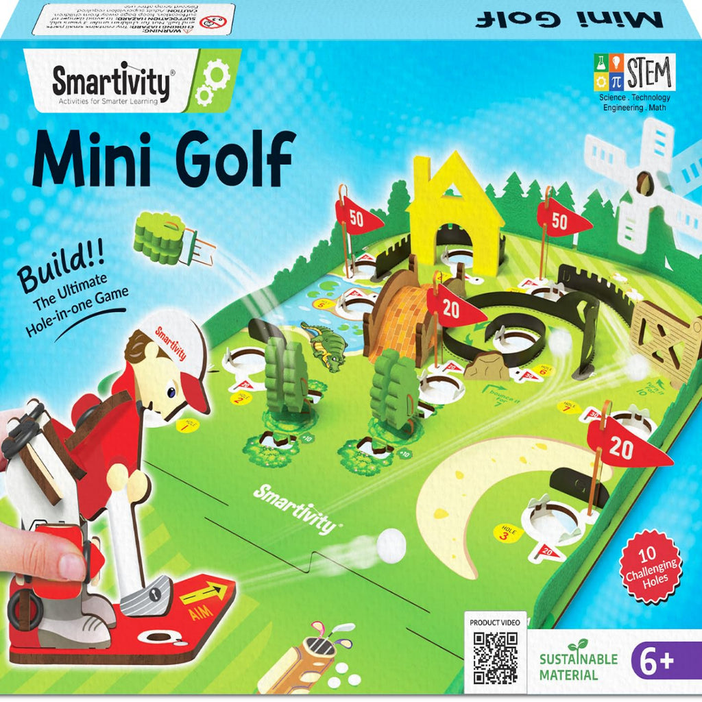 Smartivity DIY Mini Golf - Tabletop Game for 6+ years Kids