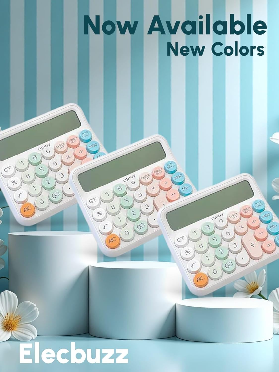 Colorful Candy Calculator | 12 Digit Large LCD Display