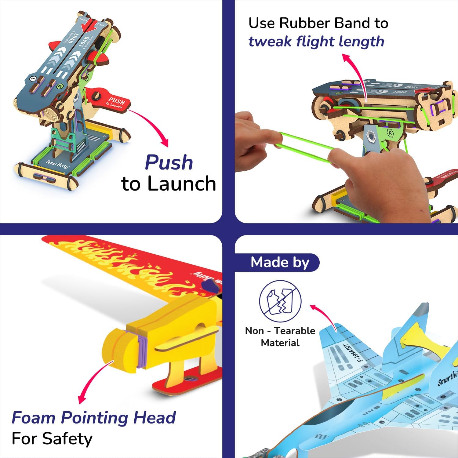 Smartivity 3 in 1 Aeroplanes Launcher Toy for Kids Age 6+