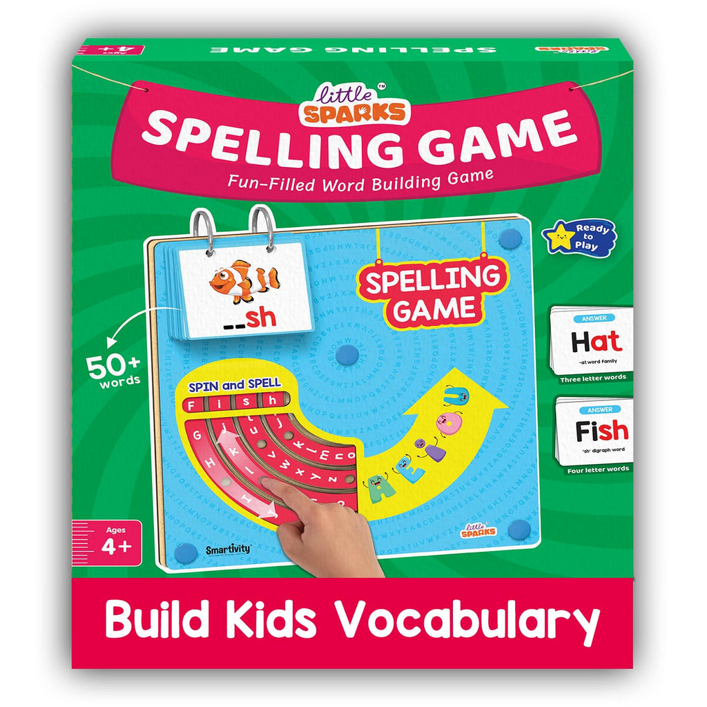 Smartivity Spelling Game Learning Toy for Kids 4-8 Years Old I 50+ Picture Cards