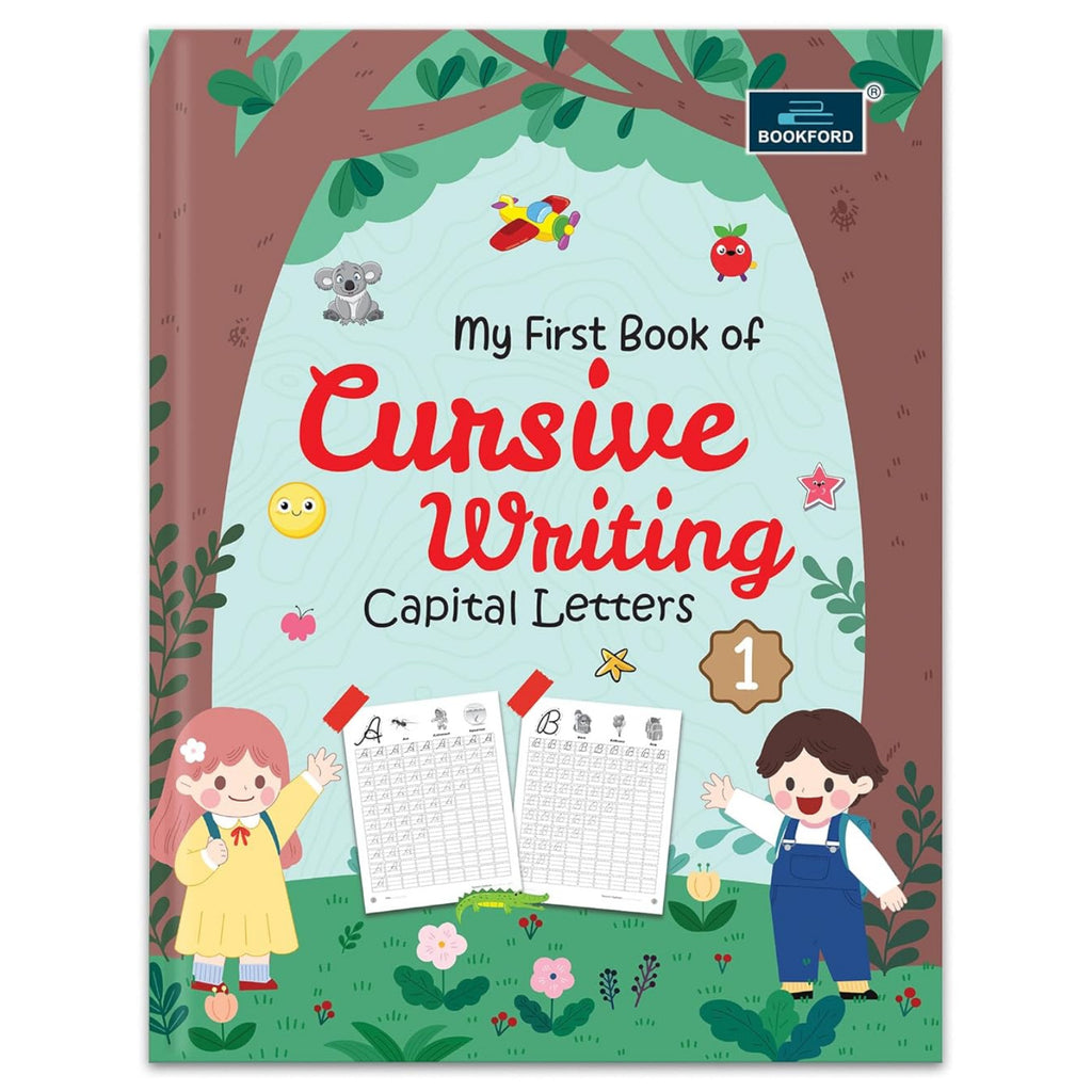 My First Book Of Cursive Writing - Capital Letter Books For Kids
