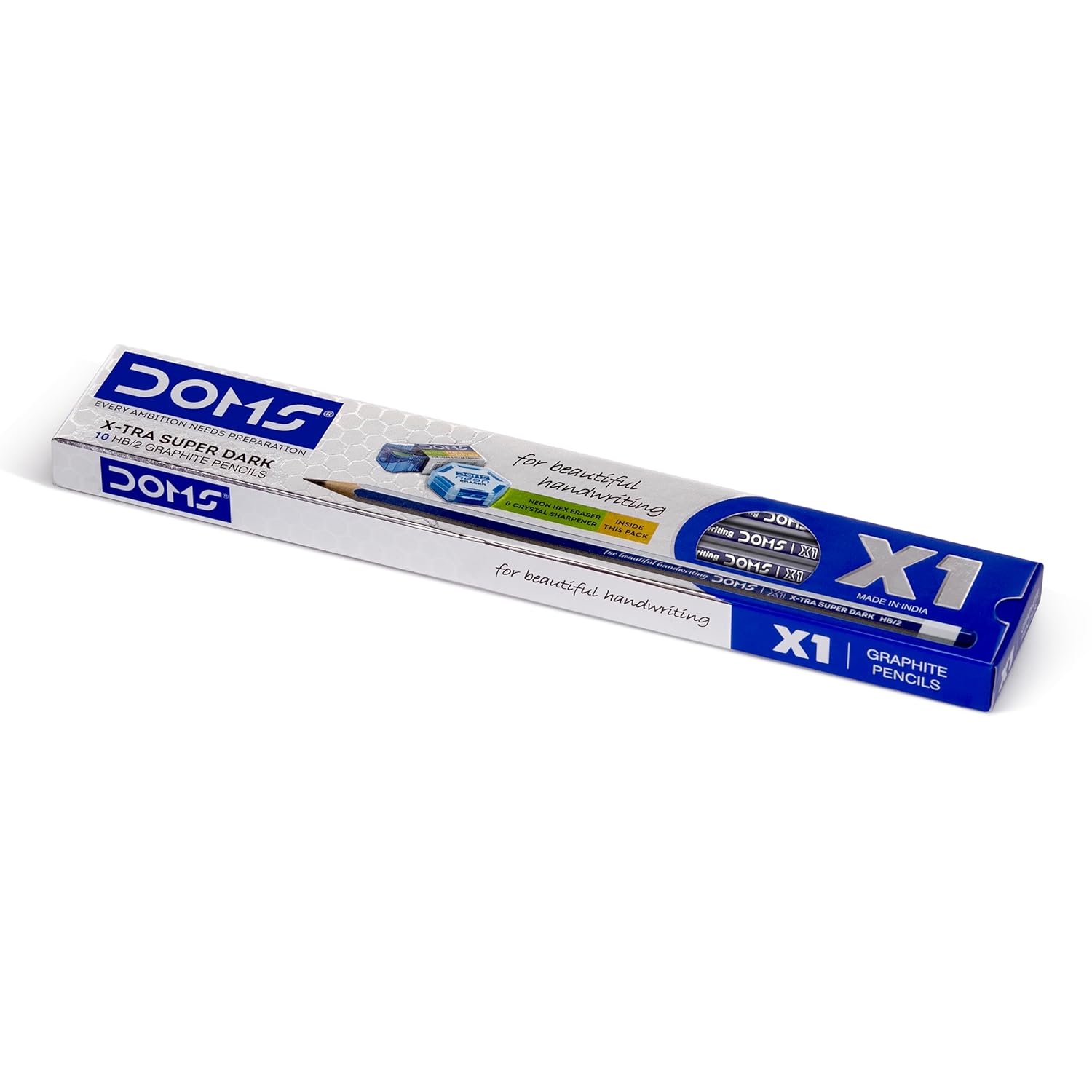 DOMS X1 Xtra Super Dark Pencils | Pack of 10 pencils