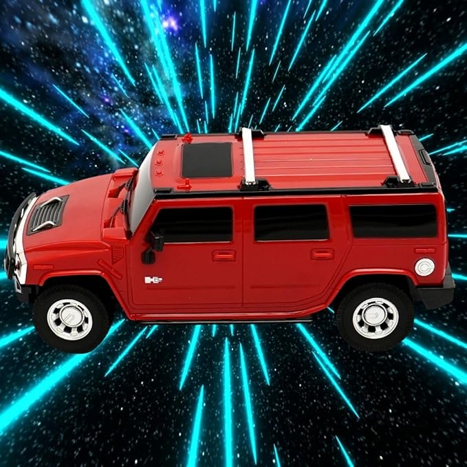 Rechargable Remote Control Car for Kids - Hummer H2 - Full Function R/C - Proudly Made in India - 1:24 Scale - Pack of 1 in Red