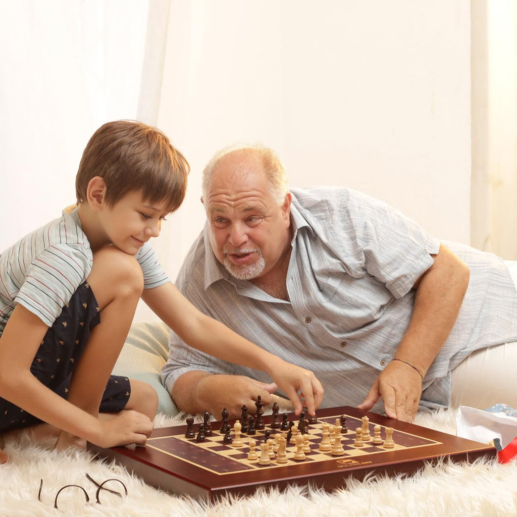 Miko Chess Grand: Your Ultimate AI Chess Companion | Fully Automated Gameplay for All Skill Levels | World's Smartest Electronic Chess Board | Magnetic Wooden Chess Sets with Self Moving Pieces