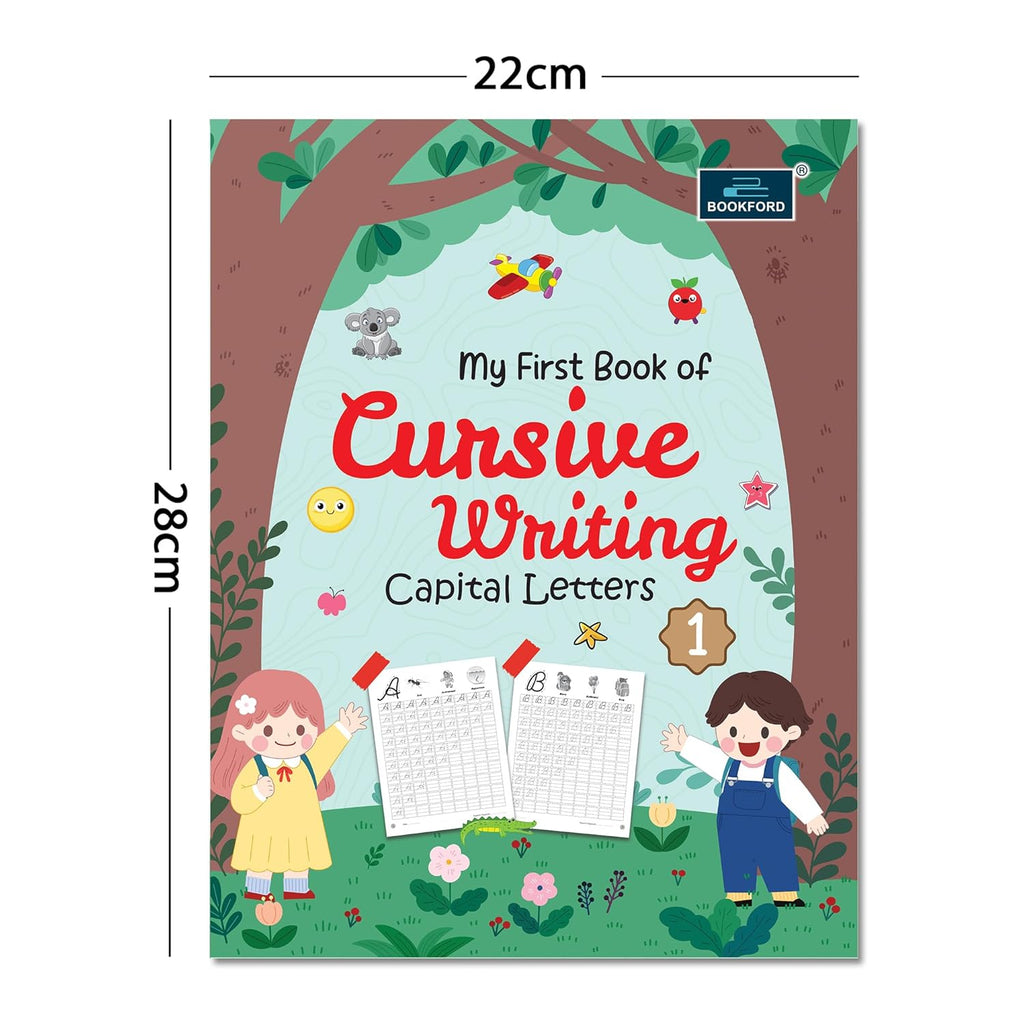 My First Book Of Cursive Writing - Capital Letter Books For Kids